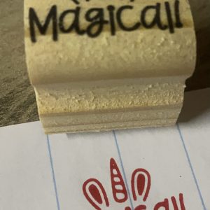 Magical - 3cmx3cm wooden stamp