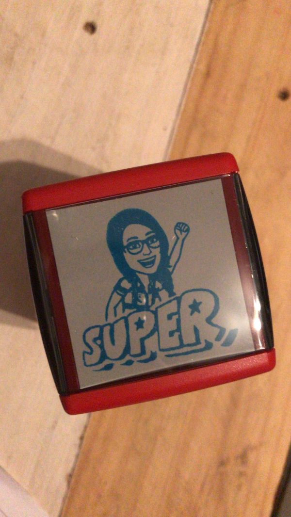 Bitmoji - 42mmx42mm self inking stamp