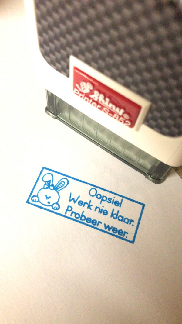 Bunny - 14mmx38mm self inking stamp