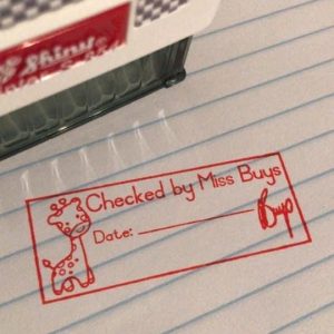 Giraffe - 22mmx58mm self inking stamp