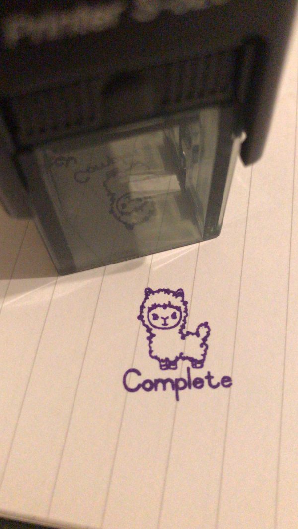Llama - 2cmx2cm self inking