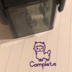 Llama - 2cmx2cm self inking