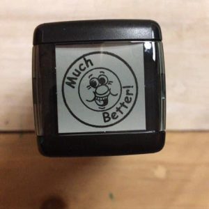 Much better! 2cmx2cm self inking stamp