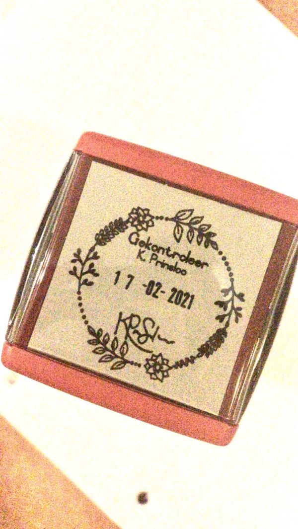 Leaf and flower frame - 42mmx42mm dater