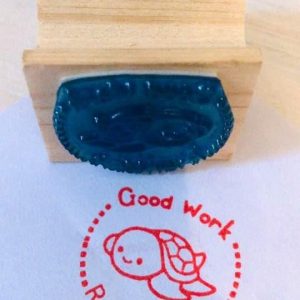 Skilpad - 3cmx3cm wooden stamp