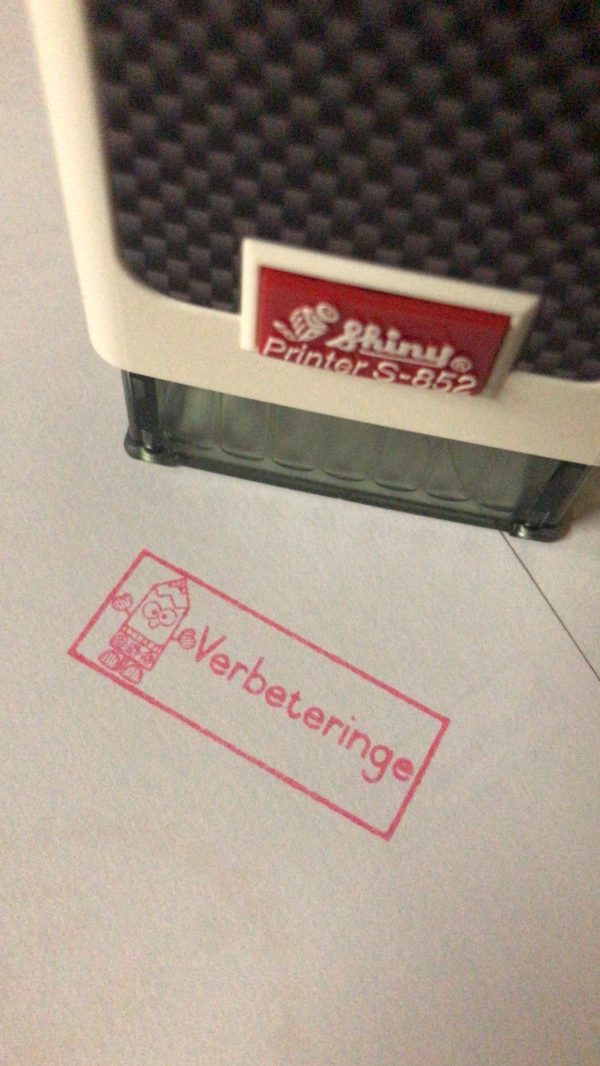 Pencil - 14mmx38mm self inking stamp