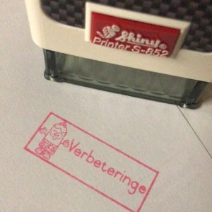 Pencil - 14mmx38mm self inking stamp