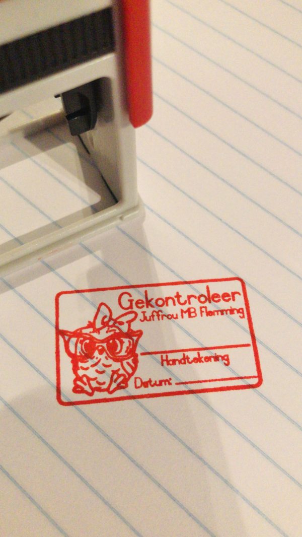 24mmx41mm self inking stamp