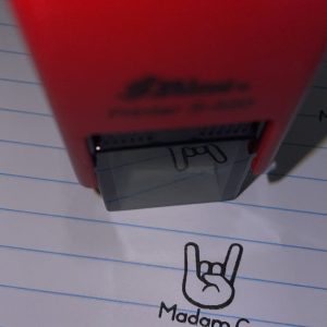 Emoji fingers - 2cmx2cm self inking stamp