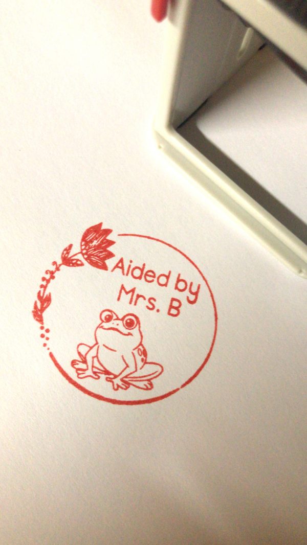 Frog - 42mmx42mm self inking stamp