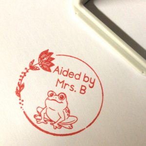 Frog - 42mmx42mm self inking stamp