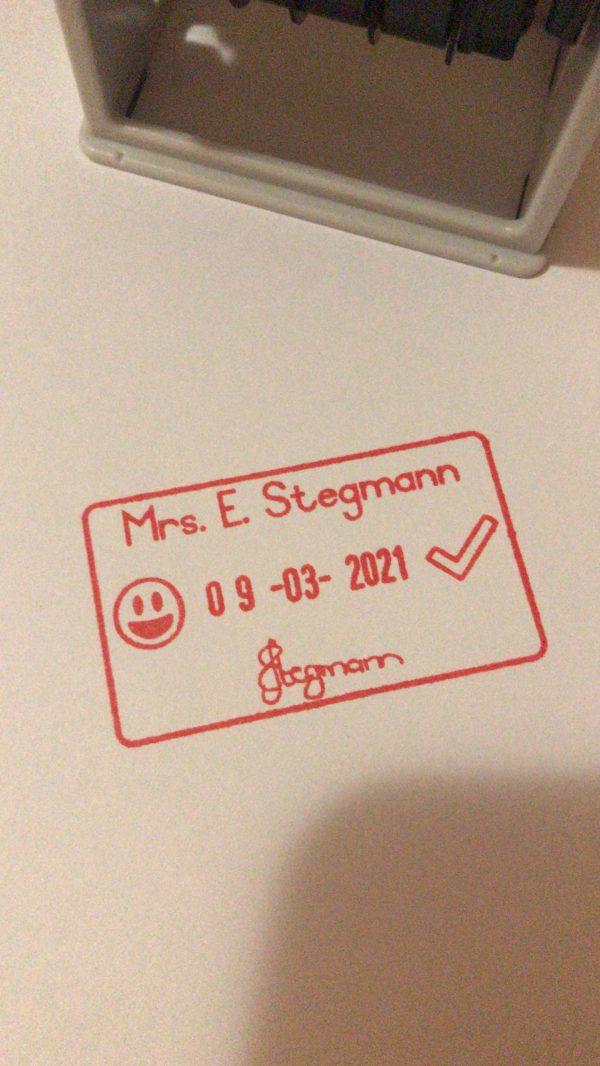 Emoji and correct mark - 30mmx50mm dater
