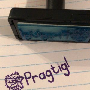 Plastic Handle Stamp - Pragtig!