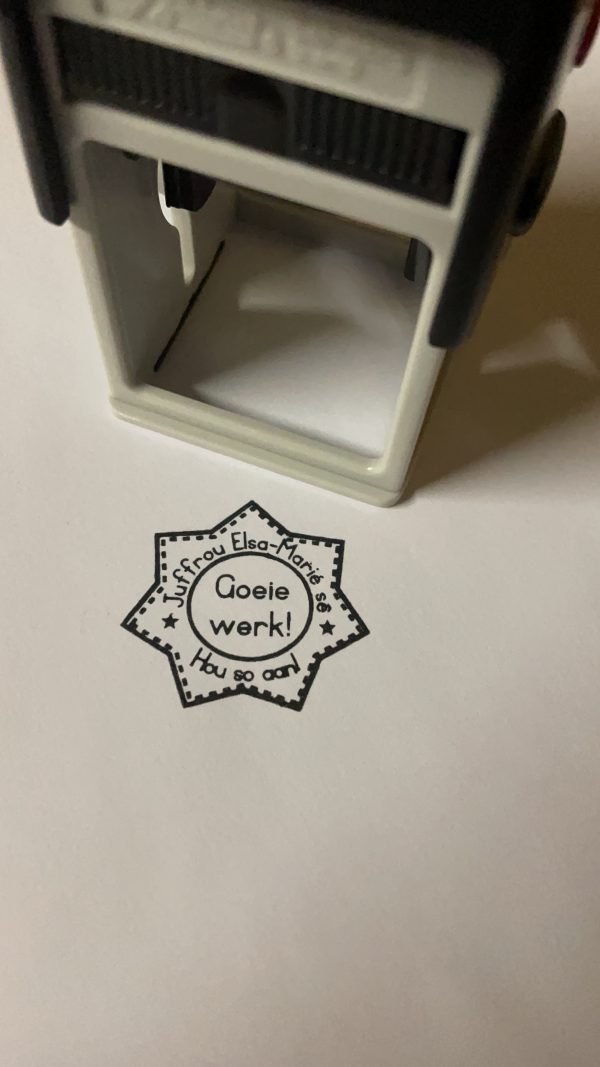 32mmx32mm self inking stamp - star