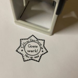 32mmx32mm self inking stamp - star