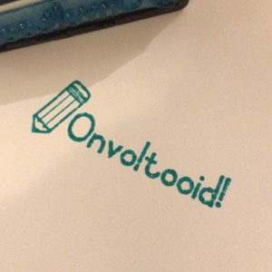 Potlood onvoltooid - 20mmx50mm plastic handle stamp