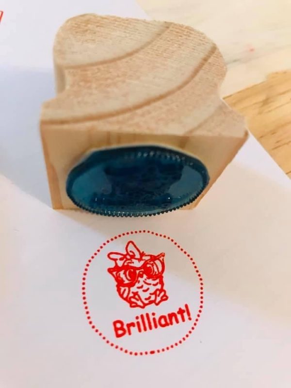 Brilliant - 3cmx3cm wooden stamp