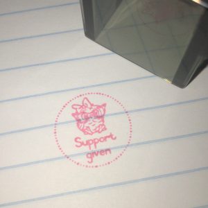 Owl - 2cmx2cm self inking stamp