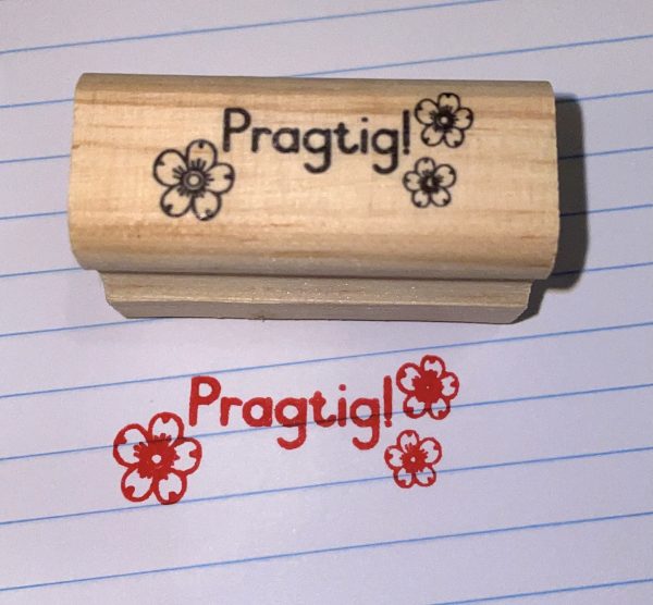 Pragtig! - 20mmx45mm wooden stamp