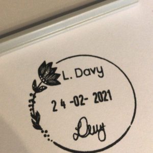 Flower frame - 42mmx42mm dater