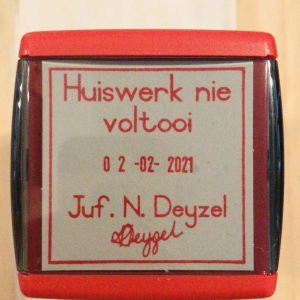 Huiswerk nie voltooi - 42mmx42mm dater