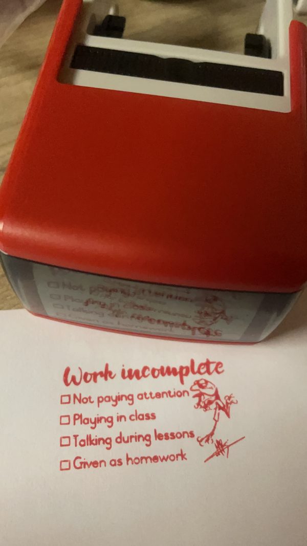 Work incomplete list - 24mmx41mm self inking