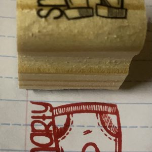 Smarty pants - 3cmx3cm wooden stamp