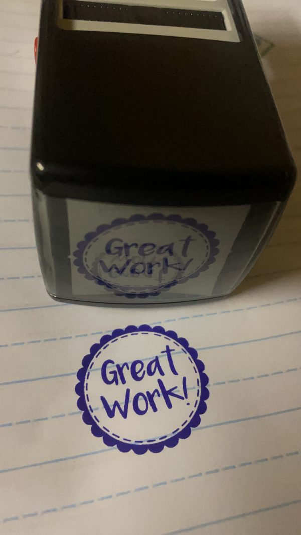 Great - 32mmx32mm self inking stamp
