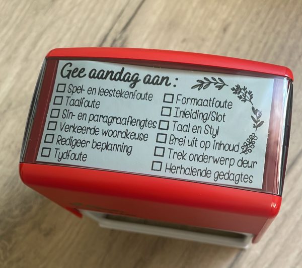 75mmx38mm self inking stamp - Checklist (ONLY SHORT WORDING) - Image 2