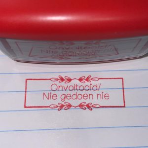 14mmx38mm self inking - Onvoltooid