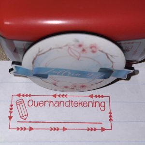14mmx38mm self inking stamp - ouerhandtekening