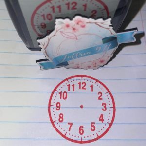 32mmx32mm self inking clock
