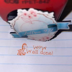 14mmx38mm self inking stamp - giraffe