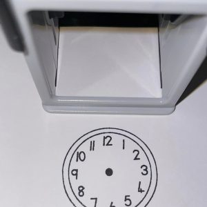 42mmx42mm self inking clock
