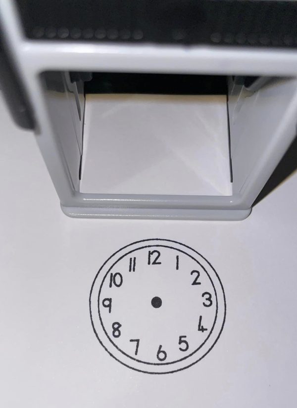 42mmx42mm self inking clock