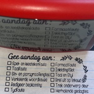 75mmx38mm self inking stamp - Checklist (ONLY SHORT WORDING)