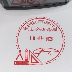 42mmx42mm round adjustable date stamp