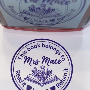 42mmx42mm book stamp