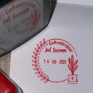 42mmx42mm adjustable date stamp - Plant