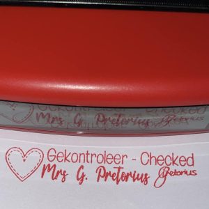 75mmx15mm self inking stamp