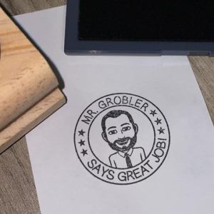 4cmx4cm wooden stamp - Bitmoji