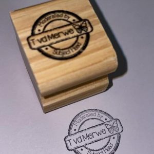 4cmx4cm wooden stamp - Butterfly
