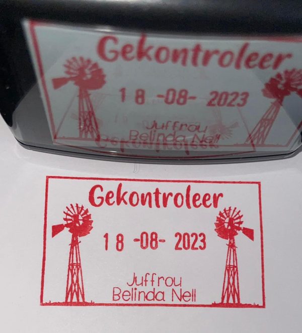 30mmx50mm adjustable date stamp - Windpump