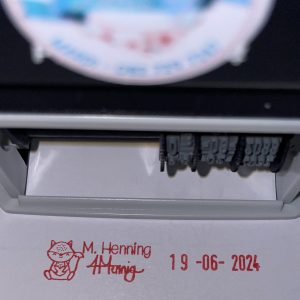 10mmx45mm adjustable date stamp - Fox