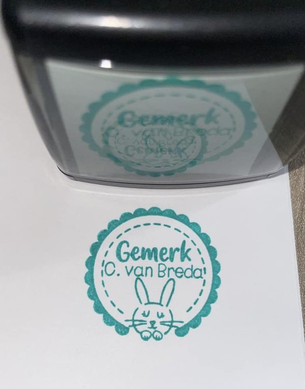 32mmx32mm self inking stamp