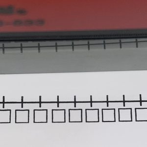 Number line 0-10 - 81mmx11mm self inking
