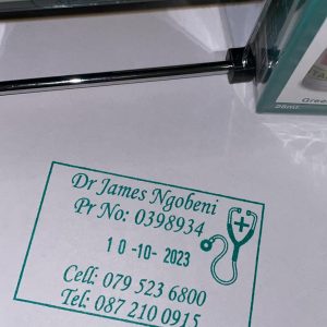 30mmx50mm HEAVY DUTY adjustable date stamp (Ink bottle not included)