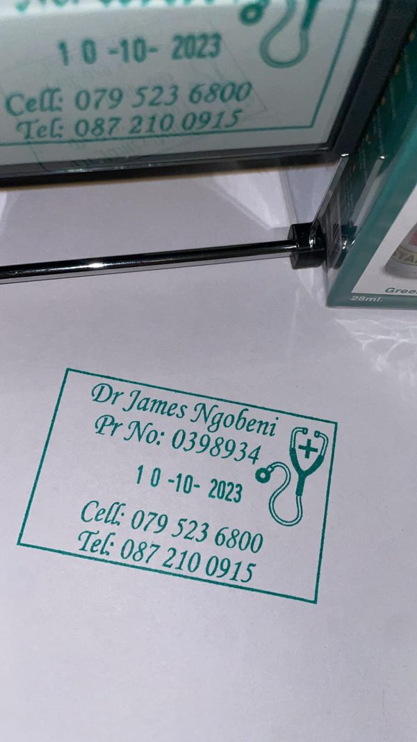 30mmx50mm HEAVY DUTY adjustable date stamp (Ink bottle not included)