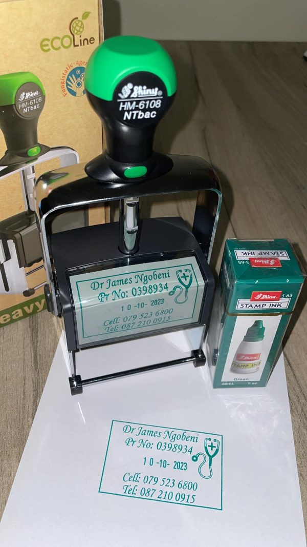 30mmx50mm HEAVY DUTY adjustable date stamp (Ink bottle not included) - Image 2