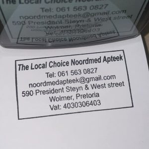 33mmx56mm self inking stamp - wording only